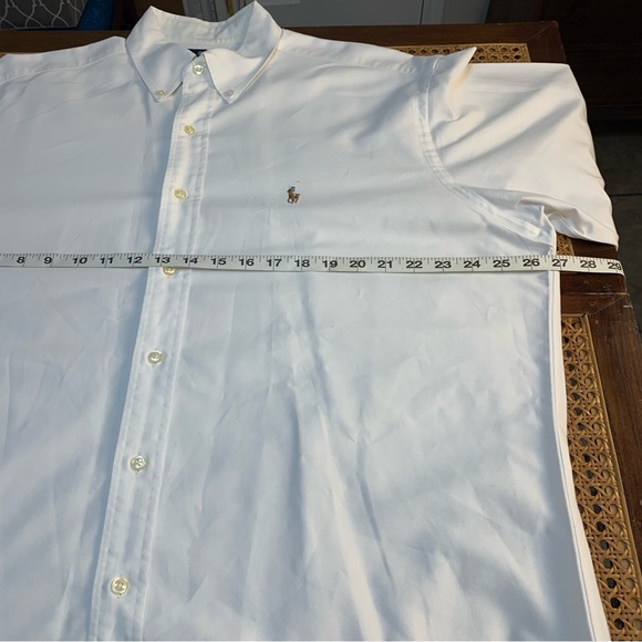 Ralph Lauren man’s dress white long sleeve button down shirt top, blue label. - Picture 7 of 12